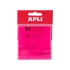 Apli - Notes adhésives - 50 feuilles - 75 x 75 mm - transparentes rose