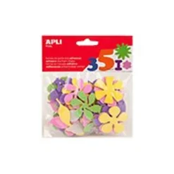 Apli - Sachet de gommettes en mousse - fleurs