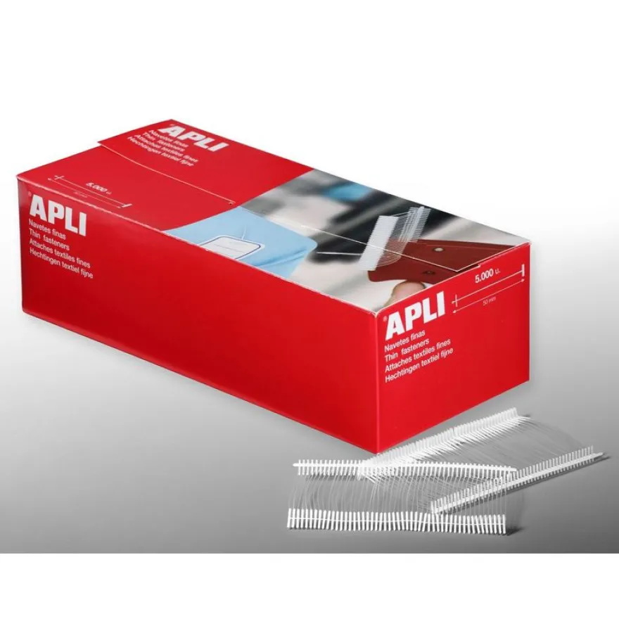 Apli Agipa - 5000 attaches fines 50 mm - pour pistolet d'étiquetage textile
