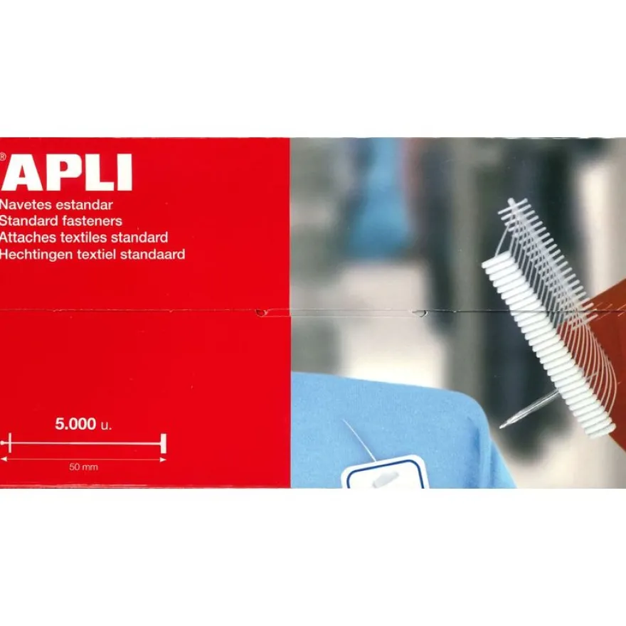 Apli Agipa - 5000 attaches fines 50 mm - pour pistolet d'étiquetage textile