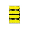 Apli Agipa - 400 cartons flash fluo - jaune - 3,5 x 9 cm