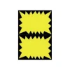Apli Agipa - 100 cartons flash fluo - jaune - 6 x 9 cm