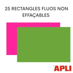 Apli Agipa - 25 cartons fluos - 40 x 60 cm - vert/rose