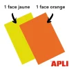 Apli Agipa - 10 cartons fluo effaçables - A4 - 780 g/m²