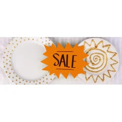 Apli Agipa - 50 éclatés fluo - jaune/orange - 12 x 16 cm