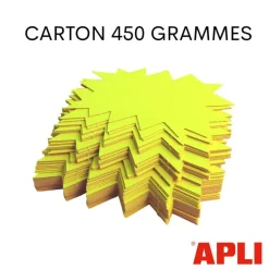 Apli Agipa - 50 éclatés fluo - jaune/orange - 12 x 16 cm