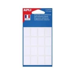 Apli Agipa - 112 Étiquettes adhésives blanches - 22 x 16 mm - réf 111907