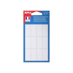 Apli Agipa - 84 Étiquettes blanches multi-usages - 15 x 35 mm - coins arrondis - réf 111921