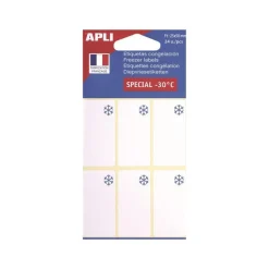 Apli Agipa - 24 Étiquettes congélateur - 25 x 50 mm