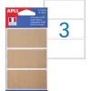 Apli Agipa - 12 Étiquettes kraft permanentes - 75 x 34 mm