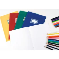 Apli Agipa - 24 Étiquettes scolaires cadre et lignes bleus - 34 x 75 mm - réf 111980