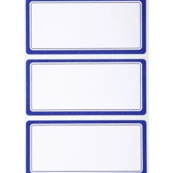 Apli Agipa - 24 Étiquettes scolaires cadre bleu - 34 x 75 mm - réf 111951