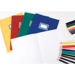 Apli Agipa - 24 Étiquettes scolaires cadre et lignes bleus, rouges - 36 x 56 mm - réf 11278