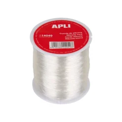Apli Agipa - Bobine de fil silicone - 0,7 mm x 100 m - transparent