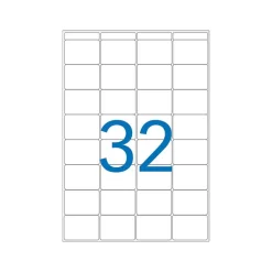 Apli Agipa - Etui A5 - 512 Étiquettes blanches multi-usages - 24 x 33,5 mm - coins arrondis - réf 114012