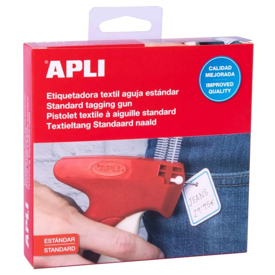 Apli Agipa - Pistolet d'étiquetage textile - aiguilles standard