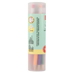 APLI Color Click - Étui de 12 porte-mines multicouleurs avec capuchons numérotés - taille-crayon et recharges.