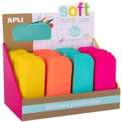Apli Fluor Soft - Trousse rectangulaire 1 compartiment - silicone - disponible dans différentes couleurs