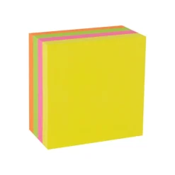Apli Funny Notes! - Bloc cube notes auto-adhésives - couleurs vives - 75 x 75 mm