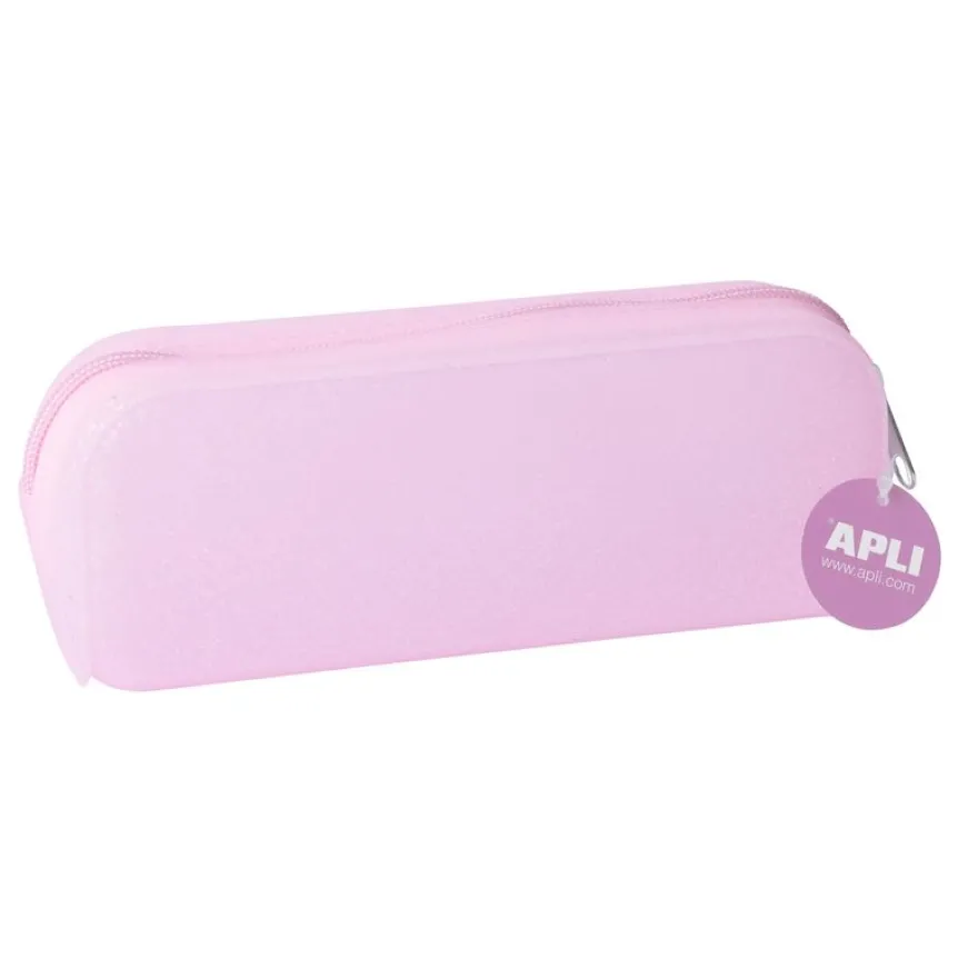 Apli Glitter - Trousse rectangulaire 1 compartiment - silicone - disponible dans différentes couleurs