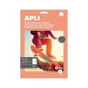 Apli Home - 10 Étiquettes adhésives polyester blanches - A4 (210 x 297 mm) - coins droits - réf 15187