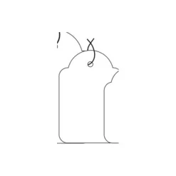 APLI kids - 100 Etiquettes - 36 x 53 mm - blanc