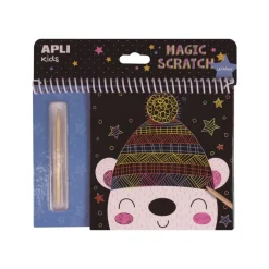 Apli Kids - Cartes à gratter Hiver - 8 feuilles