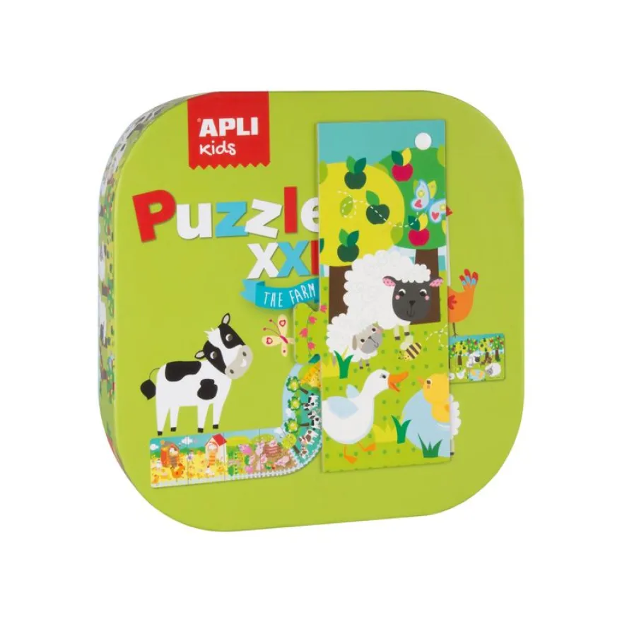 Apli Kids - Puzzle XXL 12 pièces - la ferme