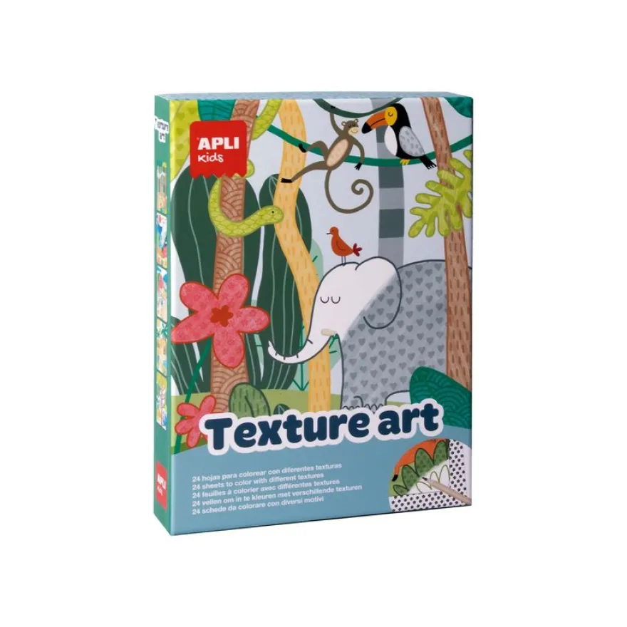 APLI kids - texture art - coloriages en relief