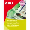 Apli Paper - Films transparents pour rétroprojecteur - A4 - 100 feuilles - impression laser