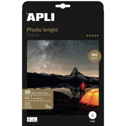 Apli Paper - Papier photo brillant - A4 - 280 g/m² - 25 feuilles