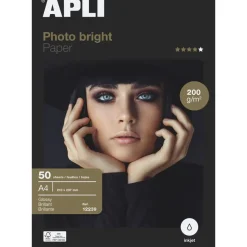 Apli Paper - Papier photo brillant - A4 - 200 g/m² - 50 feuilles