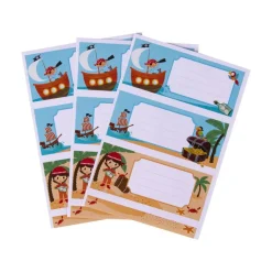 Apli Pirates - 9 Étiquettes scolaires - 36 x 81 mm