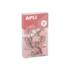 APLI Up North - Pince double clip - métal - rose - pack de 15