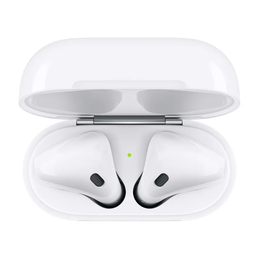 APPLE Airpods 2 - Ecouteurs sans fil bluetooth avec boitier de charge pour iPhone/iPad/Mac
