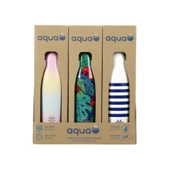 Aqua Fancy - Gourde Bouteille isotherme 500 ml - double paroi - disponible dans différentes couleurs - Viquel