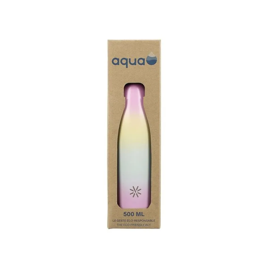 Aqua Fancy - Gourde Bouteille isotherme 500 ml - double paroi - disponible dans différentes couleurs - Viquel