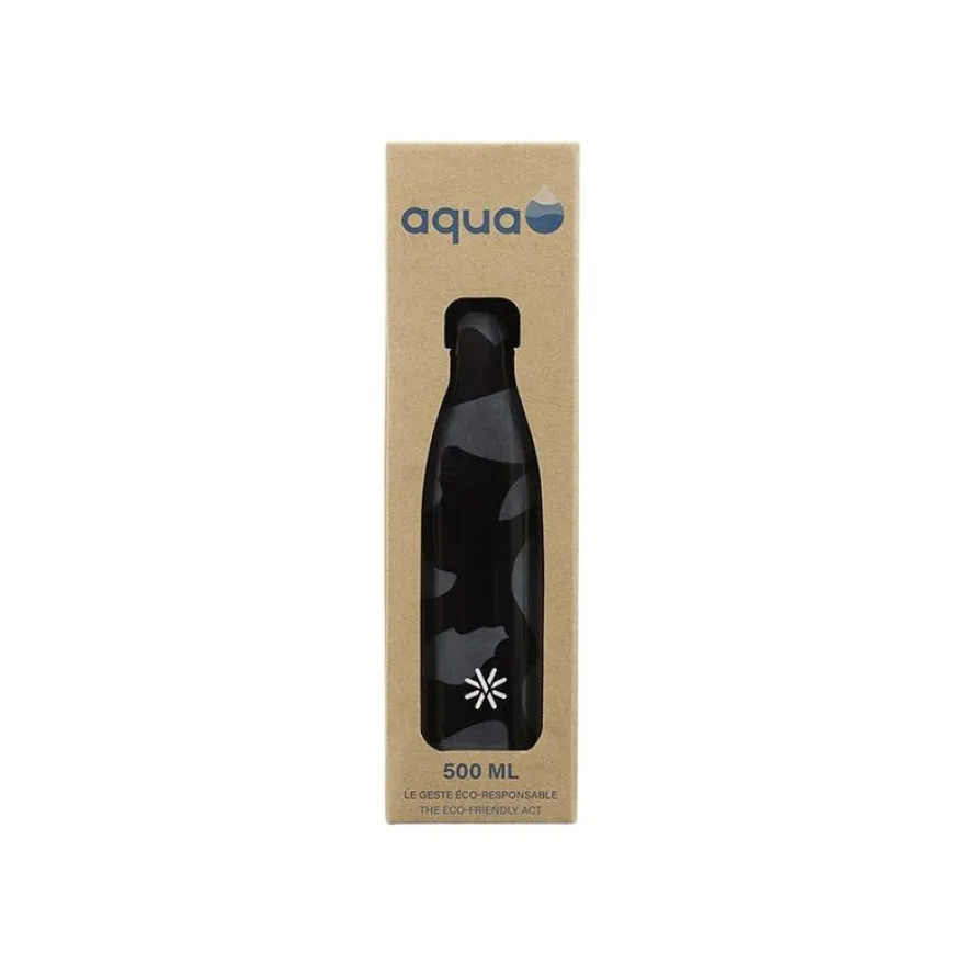 Aqua Fancy - Gourde Bouteille isotherme 500 ml - double paroi - disponible dans différentes couleurs - Viquel