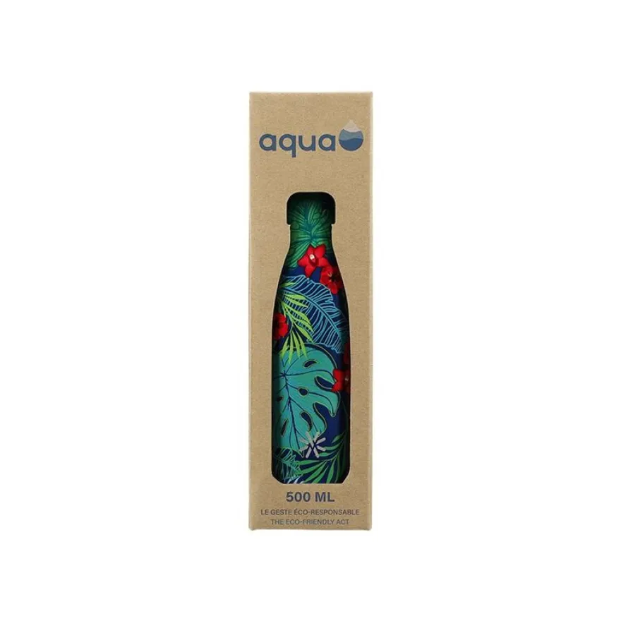 Aqua Fancy - Gourde Bouteille isotherme 500 ml - double paroi - disponible dans différentes couleurs - Viquel