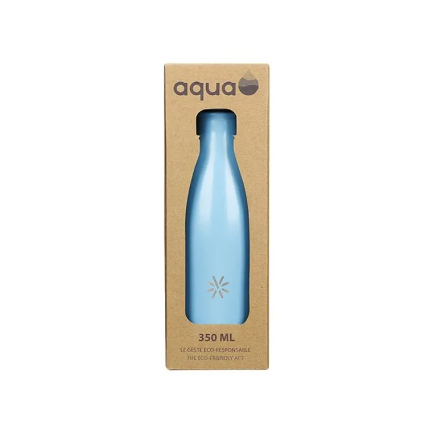 Aqua Pastel - Gourde Bouteille isotherme 350 ml - double paroi - disponible dans différentes couleurs - Viquel