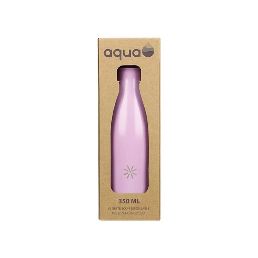Aqua Pastel - Gourde Bouteille isotherme 350 ml - double paroi - disponible dans différentes couleurs - Viquel