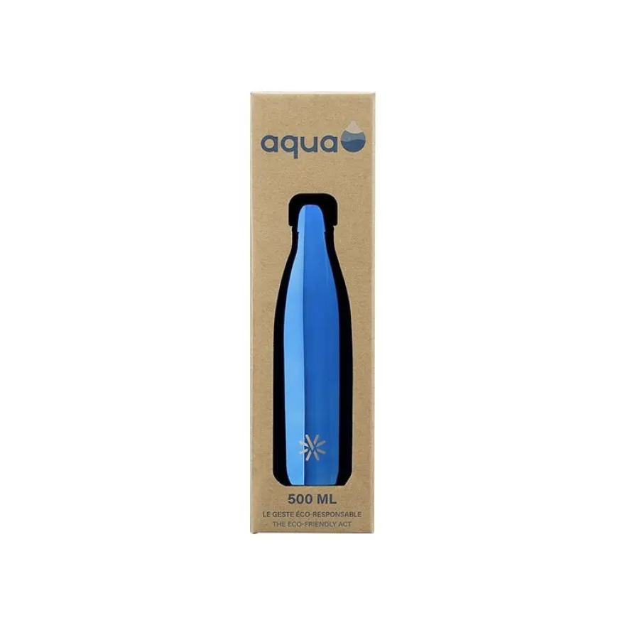 Aqua Precious Metal - Gourde Bouteille isotherme 500 ml - double paroi - disponible dans différentes couleurs - Viquel