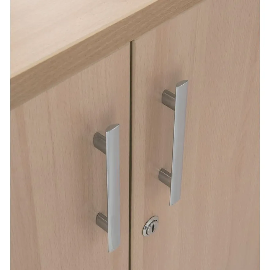 Armoire haute EXPRIM/LOFTER/LEVEL - H180 x L80 x P47 - 2 portes - Corps Anthracite - Dessus et portes imitation Chêne gris