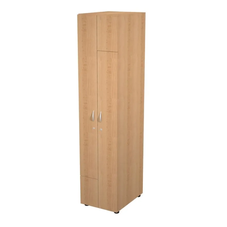Armoire vestiaire 2 portes - H185 x L40 x P52 cm - Hêtre