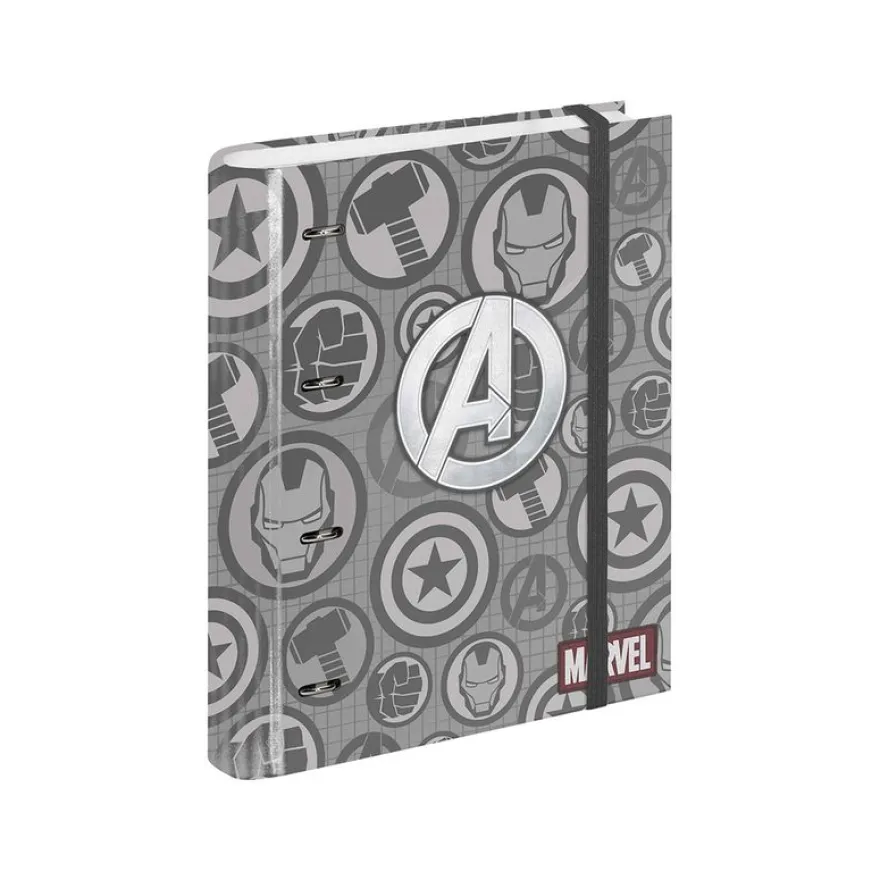 Avengers Assault - Classeur à anneaux avec élastique - A4 - 50 feuilles incluses - Karactermania