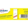Avery - 500 étiquettes à cheval pré-imprimées Promotion - 50 x 125 mm - Blanc/Rouge