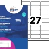 Avery - 540 Badges autocollants textile - 29,6 x 63,5 mm
