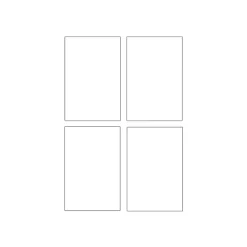 Avery - 48 Cartes de correspondance à bords lisses - 128 x 82 mm - 260 g/m² - impression jet d'encre (C2318-12)