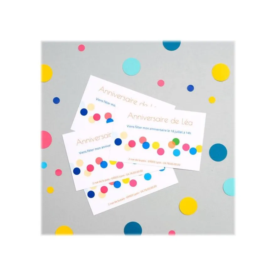 Avery - 48 Cartes de correspondance à bords lisses - 128 x 82 mm - 260 g/m² - impression jet d'encre (C2318-12)
