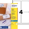 Avery - 60 Etiquettes adhésives d'expédition - 99.1 x 139 mm - blanches